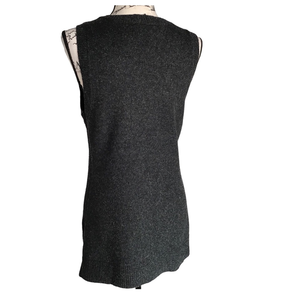 Cabi - Wool Blend Button Front Vest - Size Medium… - image 2